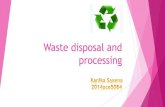waste disposal and processing