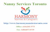 Toronto Nanny, Babysitter & Caregiver Services - Harmony Nanny