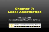 Local anesthetics for Regional Anesthesia
