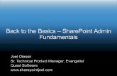 Back to the Basics: SharePoint Fundamentals by Joel Oleson