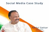 Social Media CaseStudy of Politician: Abdul Sattar