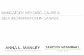 Mandatory Key Disclosure and Self Incrimination in Canada