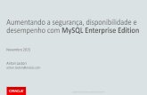 Aumentando a segurança, disponibilidade e desempenho com MySQL Enterprise Edition