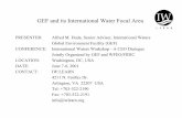 GEF and its International Water Focal Area
