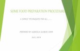 10 food preparation procedure
