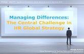 Managing differences: the central challenge in HR Global Strategy