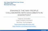 Enhance the way people collaborate with documents in SharePoint