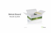 Metsä Board's 1Q 2015 interim report presentation