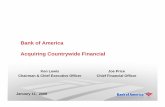 Bank of America Acquiring Countrywide Financial