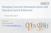 Managing Corporate Information Assets with Efficient Enterprise Search & Retrieval