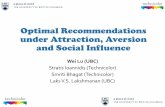 Optimal Recommendations under Attraction, Aversion, and Social Influence