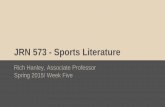 JRN 573DE - Sports Literature: Week Five Lecture