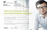 Motivations for Entrepreneurship presentation