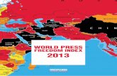 2013 WORLD PRESS FREEDOM INDEX