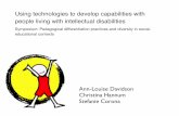 Using technologies to develop capabilities with people living with intellectual disabilities
