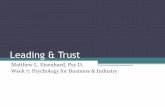 PSY 126 Week 7: Leading & Trust