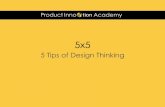 5 Tips of design thinking for product professional