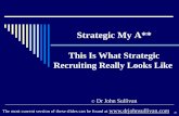 Strategic My A**, What Strategic Recruiting really looks like