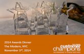 2014 Customer Champs Dinner e-book