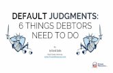 Default Judgments: 6 Things Debtors Can Do