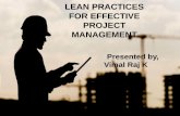 Lean practices for effective project management