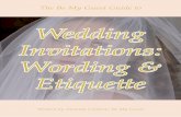 Wedding Invitation Wording and Etiquette Guide