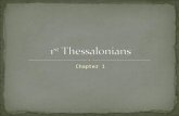 1st Thessalonians - Glasgow Church of Christ