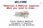 Medicare & (HME) Home Medical Supplies 2015