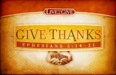 Live To Give Thanks