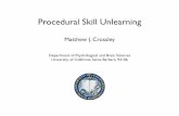 Procedural Skill Unlearning