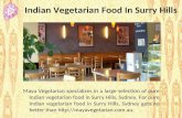 Vegetarian Restaurants Surry Hills