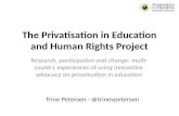The Privatization in Education and Human Rights Project
