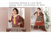 Stunning resham & lace work salwar suit collection at best prices