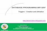 Using triggers in my sql database