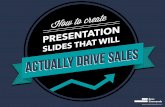 How to deliver presentations that actually drive sales