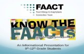 FAACT's Curriculum 9th-12th Grade Presentation