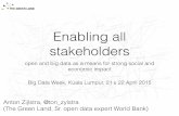Enabling all stakeholders / Malaysia Big Data Week 2015