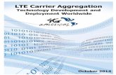 LTE Carrier Aggregation Technology Development and Deployment Worldwide