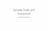 Trade and investment for canada