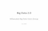 Big Data 2.0 - Milwaukee Big Data User Group Presentation