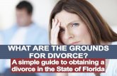 What are the Grounds for Divorce: A Simple Guide to Obtaining a Divorce in the State of Florida