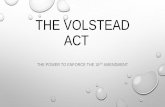 The volstead act
