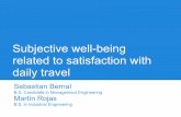Subjective well-being related to satisfaction with daily travel