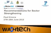 WASHTech Uganda: Recommendations for sector strengthening