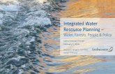 Integrated Water Resource Planning - Water, Forests, People and Policy