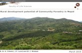 Rural development potential of community forestry in Nepal