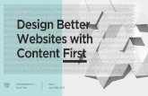 Design Better Websites with Content First