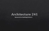 Architecture 241 2015
