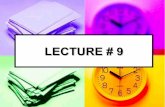 ISL201 - Islamic Studies- Lecture 9