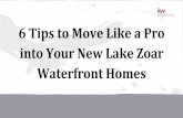 6 Tips to Move Like a Pro into Your New Lake Zoar Waterfront Homes